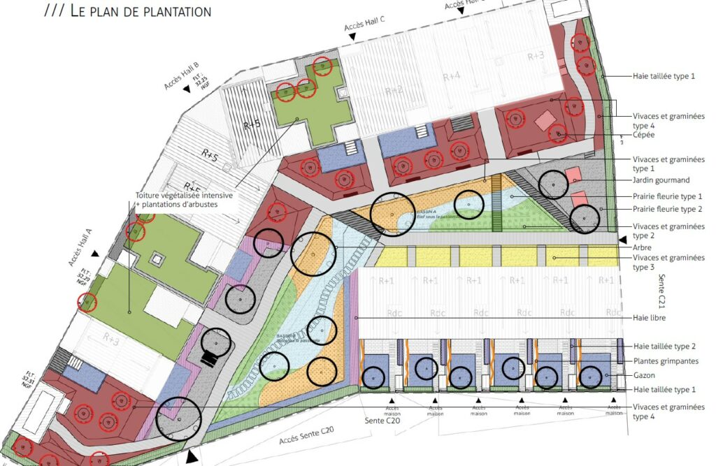 ZAC Nouvelle centralite – Carrieres sous Poissy OGIC plan plantation