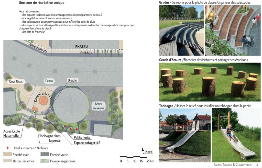 terabilis Groupe scolaire Anatole France Saulx Les Chartreux cour de recreation oasis